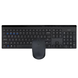 RAPOO 8110M Kablosuz Siyah Q Klavye & Mouse Set