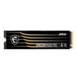 MSI SPATIUM M480 PRO 4TB PCIe Gen4 x4 M.2 7400/7000MB/s SSD Disk