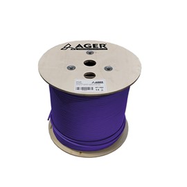 AGER AC-600-5-PU 500MT U/UTP CAT6 MOR 250MHZ 23AWG %100 BAKIR NETWORK KABLOSU