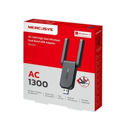 Mercusys MA32H AC1300 Wireless Dual Band USB Adaptör