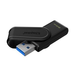 Kingston 64GB USB3.2 DTXS/64GB Exodia S Black Flash Bellek