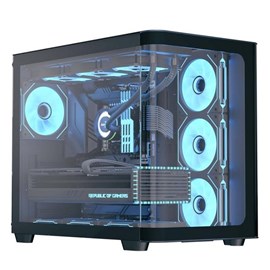 Aerocool P500C Mirror A-RGB (AE-P500C-BK) Panoramik Tempered ATX Siyah (PSU Yok)