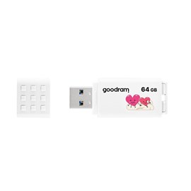 GOODRAM UME3 VALENTINE 64GB USB 3.2 GEN 1 BEYAZ (UME3-0640W0R11-V) FLASH DISK