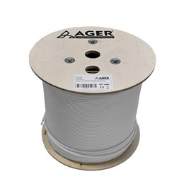 AGER AC-600-5-GRI 500MT U/UTP CAT6 GRI 250MHZ 23AWG %100 BAKIR NETWORK KABLOSU