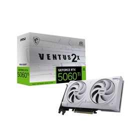 MSI GEFORCE RTX 5060 TI 8G VENTUS 2X OC WHITE PLUS 8GB GDDR7 128Bit Ekran Kartı