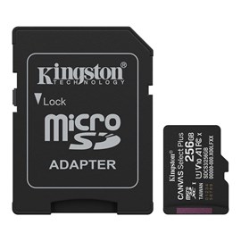 KINGSTON Canvas Select Plus 256GB MicroSD Class10 UHS-I U1/U3 SDCS3/256GB Hafıza Kartı