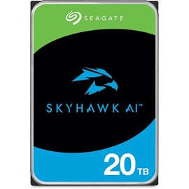 SEAGATE SKYHAWK AI 20TB 3.5" SATA 7200RPM 256MB 7/24 ST20000VE003 Güvenlik Diski