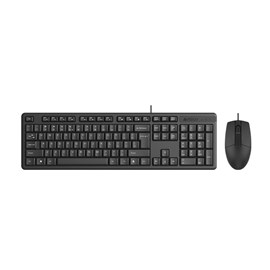 A4 Tech KR-3330S Kablolu Q Siyah Klavye Mouse Set