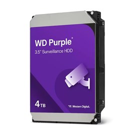 WD PURPLE 4TB 3.5" SATA 5400RPM 128MB WD44PURZ 7/24 Güvenlik Diski