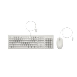 HP 225 Kablolu Klavye Mouse Set Beyaz (AW5S6AA)