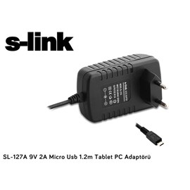 S-link SL-127A 9V 2A Micro Usb 1.2m Tablet PC Adaptörü