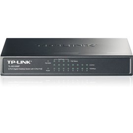 TP-Link TL-SG1008P 8 Port 10/100/1000 4x POE PoE Yönetilemez Switch (Siyah Çelik Kasalı)
