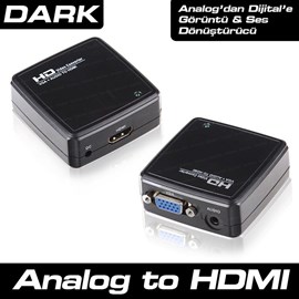 Dark DK-HD-AVGAXHDMI Adaptör VGA to HDMI + Ses Çevirici