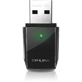 TP-Link Archer T2U 433Mbps 5GHz+150MBPS 2.4GHz 802.11g/11b USB Dual Band Kablosuz Adaptör
