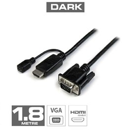 DARK DK-HD-AHDMIXVGAL180 Hdmi To Vga Aktif Dönüştürücü Kablo