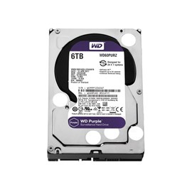 WD Purple 3.5" 6TB Intellipower 64MB Sata3 WD60PURZ 7/24 Güvenlik Kamerası Diski