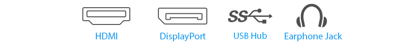 BE24EQSB features a host of connectivity options that include HDMI, DisplayPort, DVI-D, D-sub and two USB 3.0 ports.