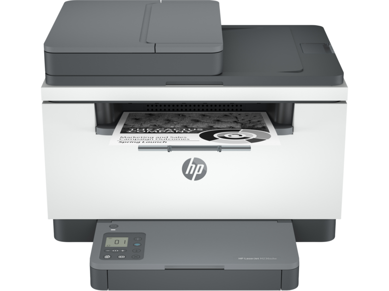 HP LaserJet MFP M236sdw (Light Basalt) front facing