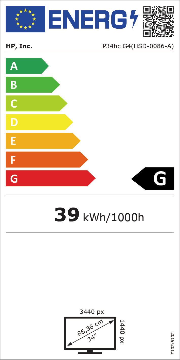 Enerji verimliliği sınıfı etiketi görüntüsü