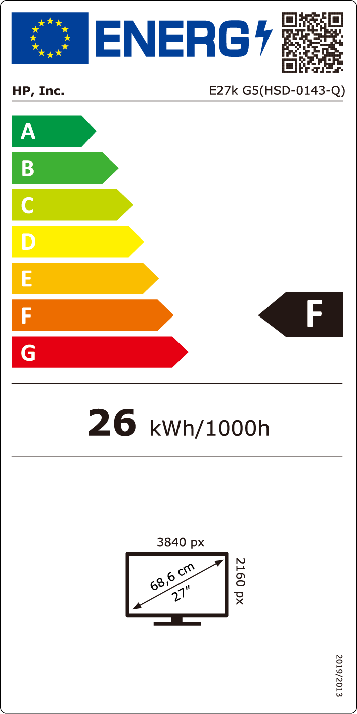 Energy efficiency class label image